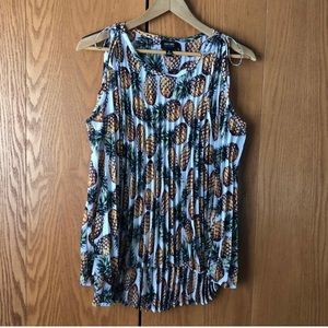 Nicole Miller pineapple summer top